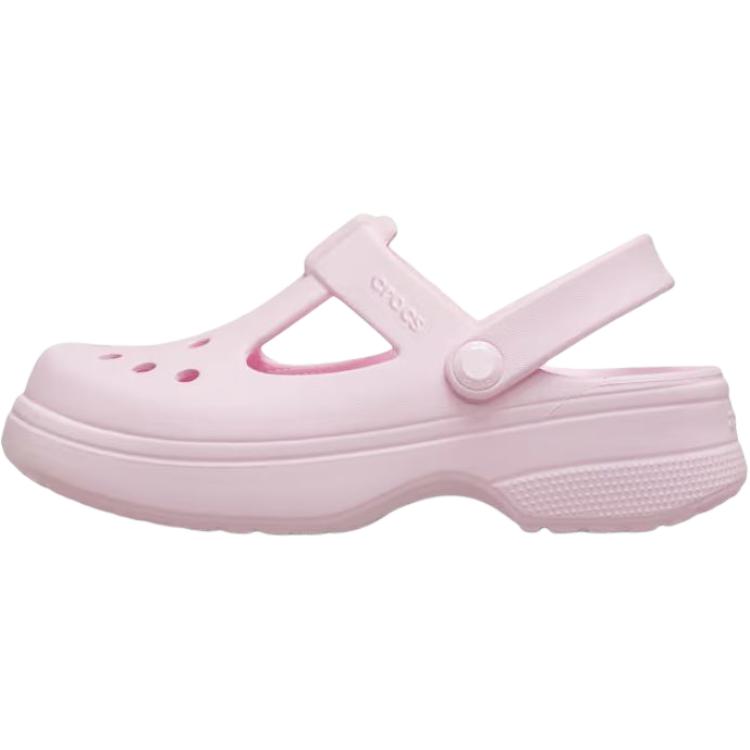 Crocs Classic Clog Mary Jane Versatile Comfortable Slip-Resistant Durable Low-Top Sandals Kids Sandals Pink 210615-6ZW