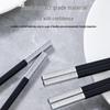 Premium Silver-Tip Antibacterial Alloy Chopsticks 10-Pair Set