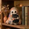 Dekoratives Geister-Nähmuster Halloween-Patchwork-Set, Niedliches Puppen-DIY-Set mit vorgeschnittenen Stoffen für die gruselige Jahreszeit, Kreatives Geschenk, Herbst-Feiertags-Bastelset