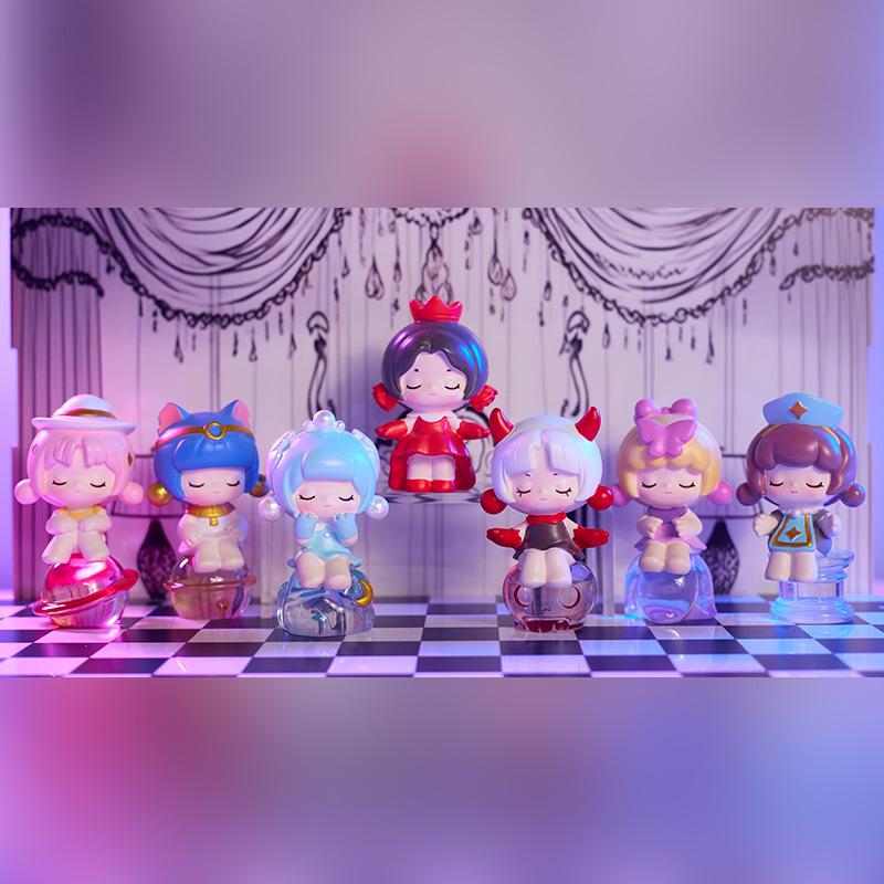 Creative New Girl Cartoon Trendy Toys Blind Box Doll Punk Girl Heart Small Ornaments Birthday Gift Desktop Handmade