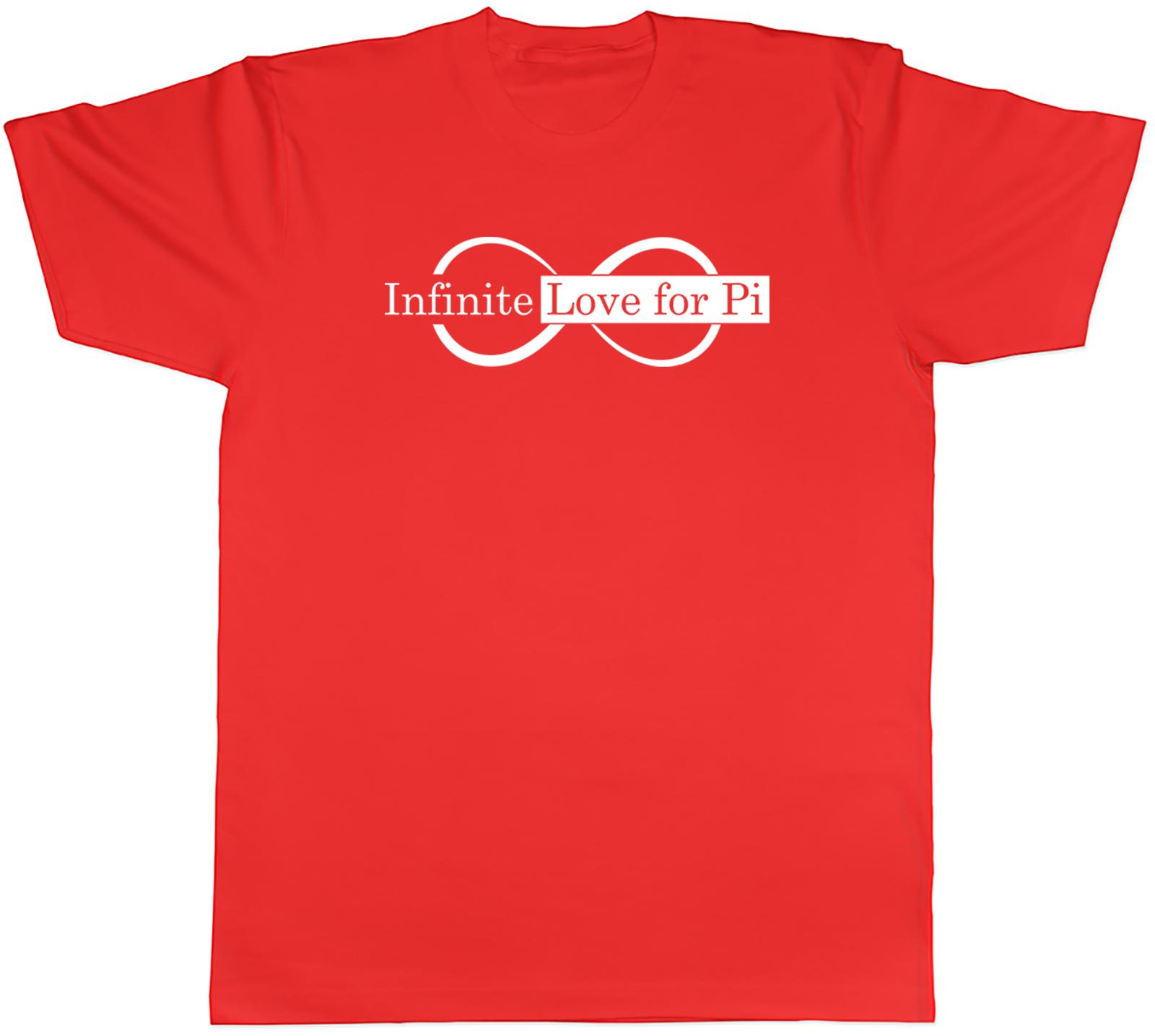 Infinite Love for Pi Unisexs TShirt Funny Maths Numbers Tee Gift S