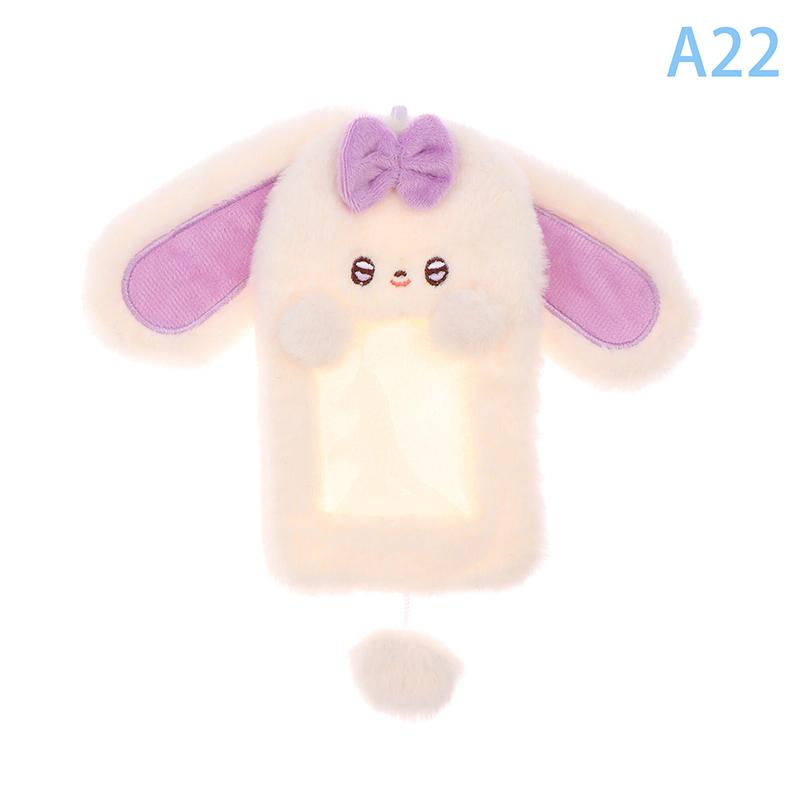 1ks roztomilý kreslený plyšový držák na fotografické karty Ochranný kryt na fotografickou kartu pro studenty Idol Photo Display Závěsné obaly na obrázky