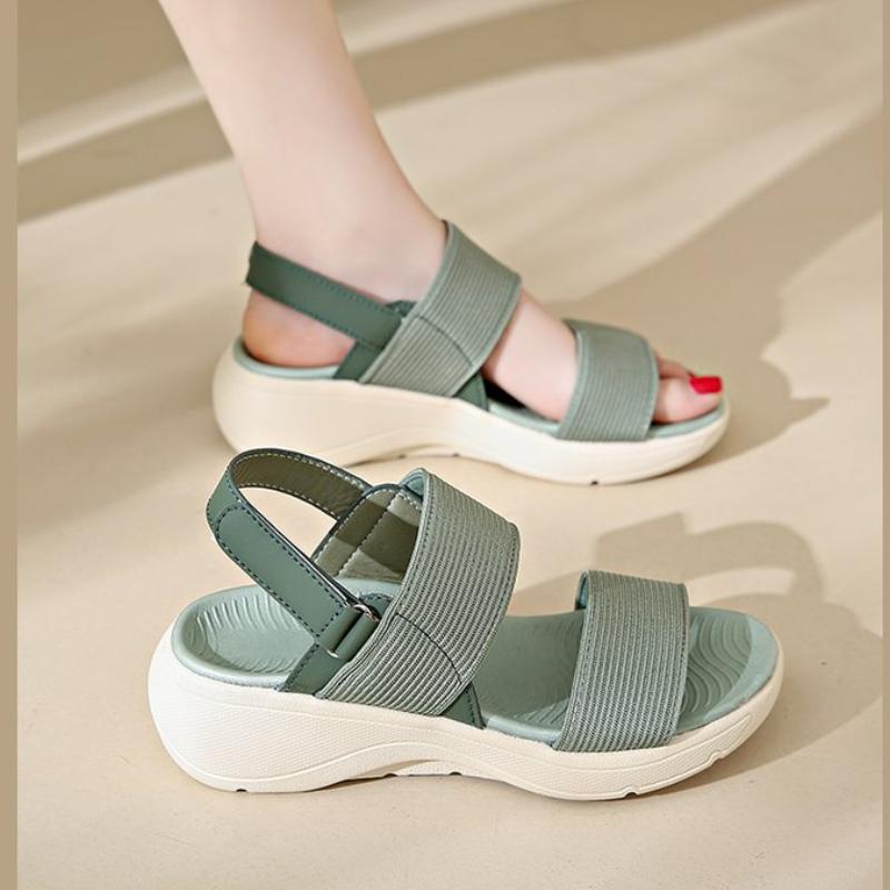 

Элегантные женские босоножки на среднем каблуке, женские повседневные туфли с открытым носком и толстой подошвой для вечеринок, модные женские туфли 35