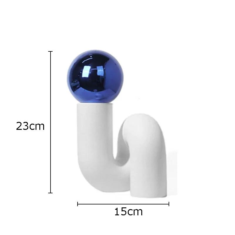 

Geometric Twisted Pipe White Vase Desk Decoration Flowers Pots Decorative Flower Arrangement Floral Vases Modern Home Decor