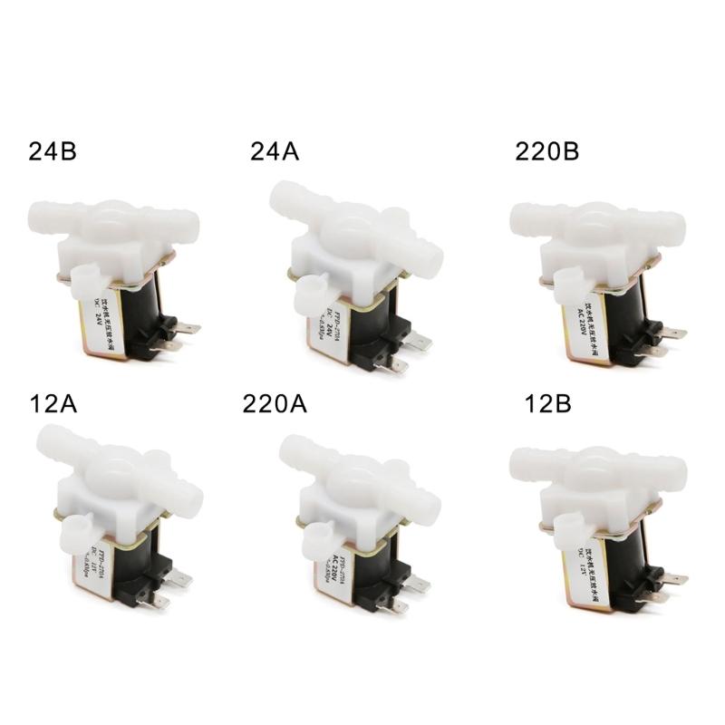 220V/12V/24V Normally Closed Solenoid Valves Water Inlet Flows Switches 12mm Water Dispenser Water Valves Enduring