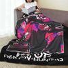 Super Soft BlanketGirls Boys Airplane Travel Saja Boys team KPop Demon Hunters Throw Blanket  Flannel Bedspread For Bed Cover