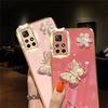 Silicone iPhone 13 Diamond Case with Soft Butterfly and Flower Design for Apple, OPPO, vivo, Huawei Fashion Models.