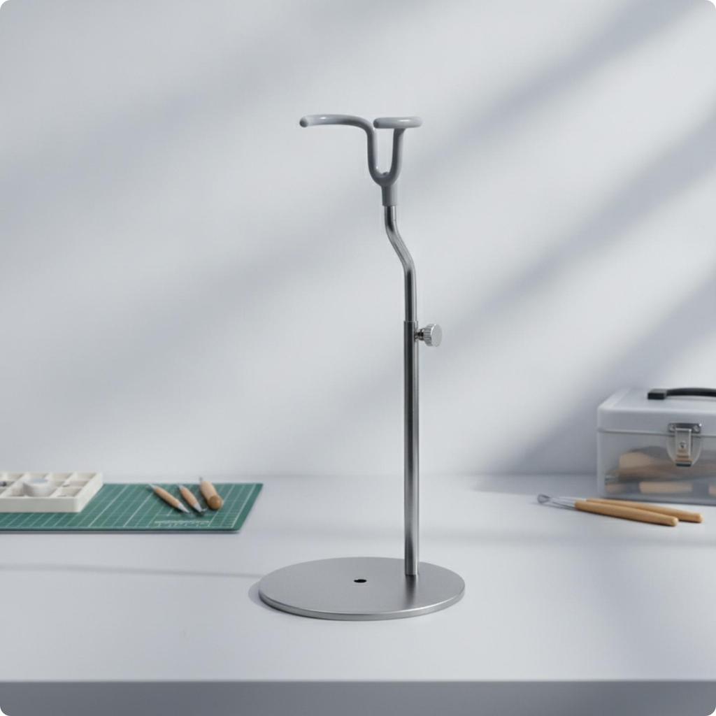 Stainless Steel BJD Doll Stand Easy to Install for Shelves