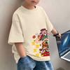 T-shirt red short sleeved unisex clothing for boys and girls