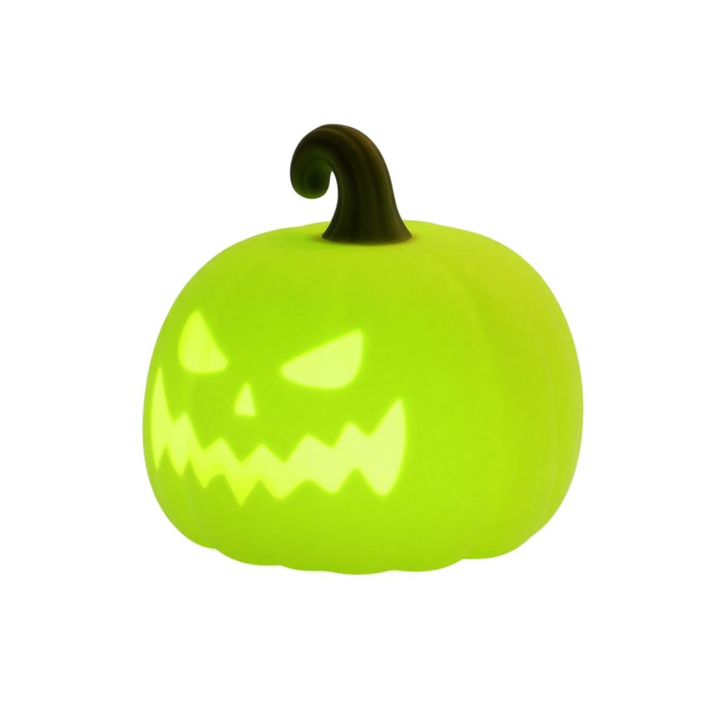 USB Rechargeable Pumpkin Night Light Tap Lamp for Kids Party Decor