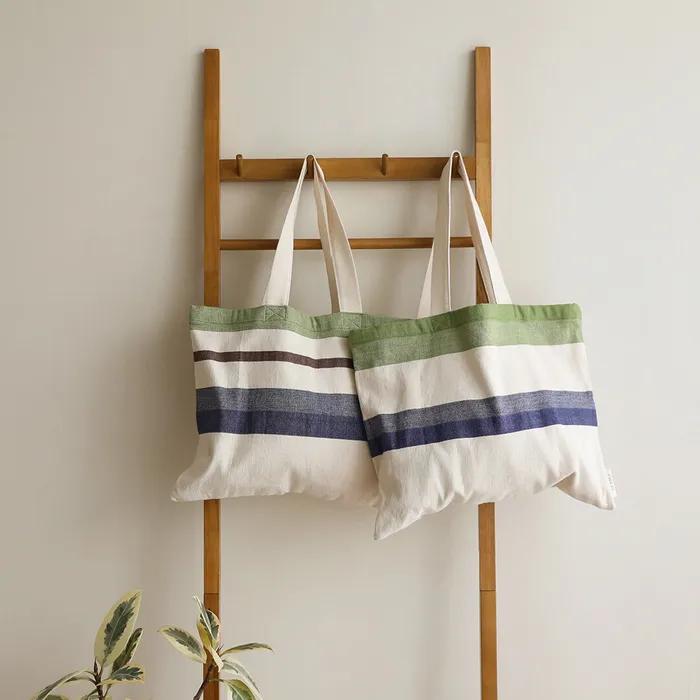 Organic Cotton Wide Eco Bag Cozy Frame