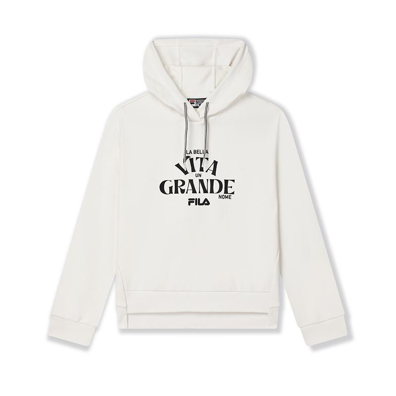 

New FILA Sweatshirt Women s Cloud White F11W439203FWT 165/84A/M