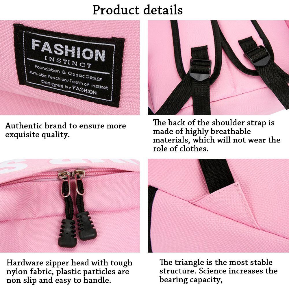 Μοντέρνα casual backpack μονόχρωμη σχολική τσάντα ανδρική και γυναικεία αδιάβροχη πάνινη τσάντα πλάτης ταξιδιού