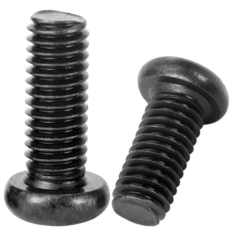 PM Black Cross Round Head Quenched Machine Screw - M2 To M4