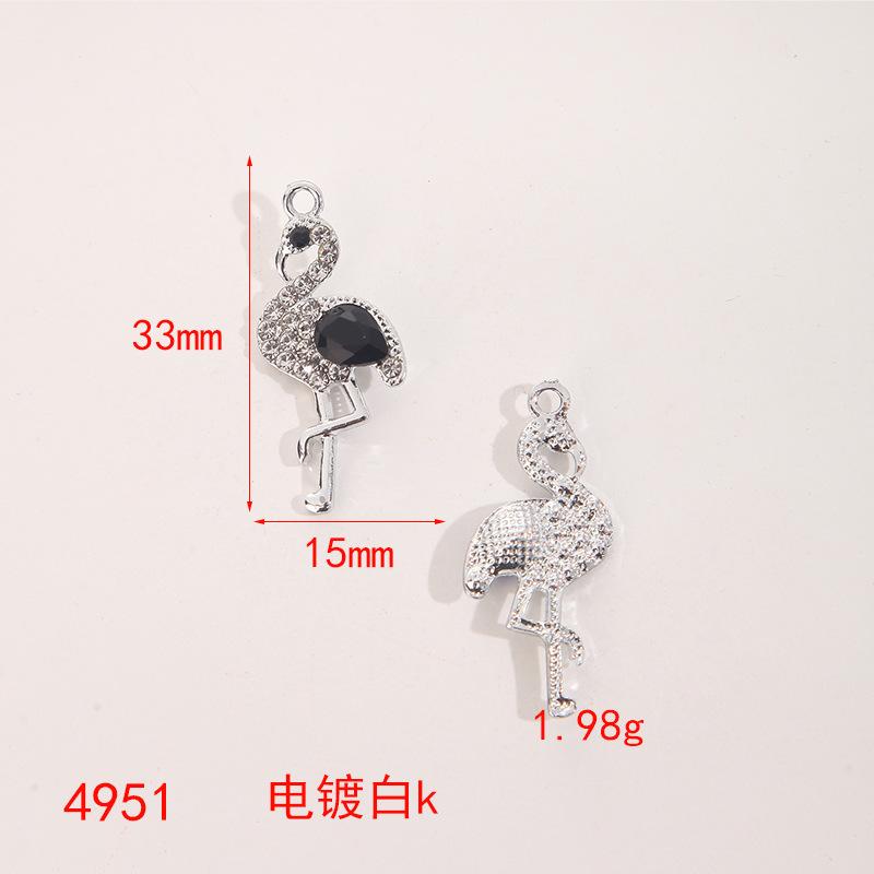 Cartoon Alloy Jewelry Dolphin Owl Cute Insect Crystal Necklace Earrings DIY Pendant Accessories