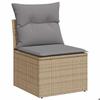 VidaXL Salon de jardin avec coussins 9 pcs beige résine tressée 3327919