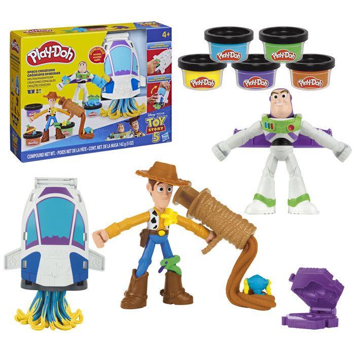Play Doh Toy Story Créations spatiales, coffret de pâte à modeler, loisirs créatifs, jouets Disney pour enfants, dès 4 ans