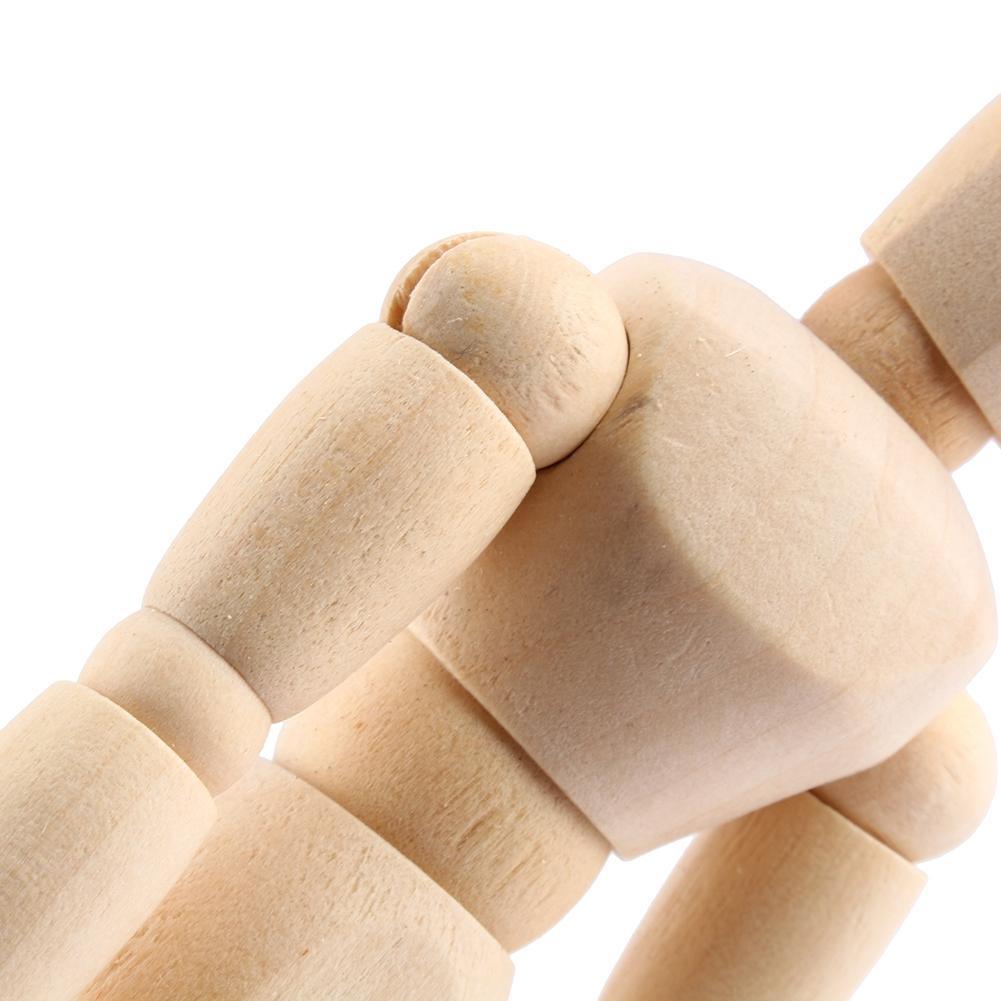 Art Class Wooden Figure Male Manikin Mannequin Wood Movable Model Display Crafts 5.5inch