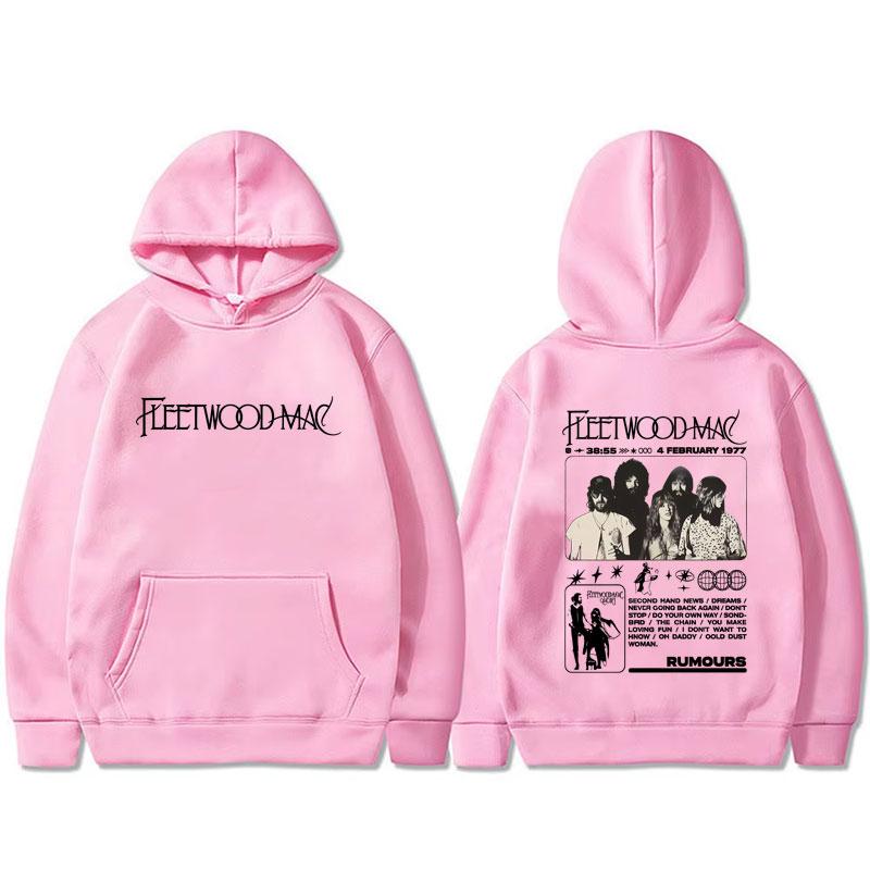 Rock Band Fleetwood Mac Rumours Grafik Hoodie Stevie Nicks Sweatshirt Herren Damen Lässig Fleece Baumwolle Übergroße Pullover Hoodies