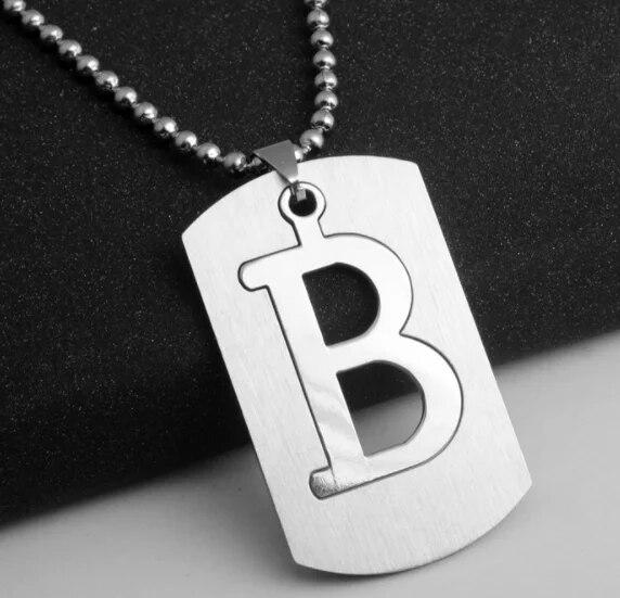 NOVÝ Creative DIY Dvoupatrový náhrdelník z nerezové oceli AZ Letters Double Deck Necklace Party Gift Šperky