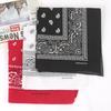 Unisex Cotton Bandana Kerchief Hip Hop Black Hair Band Neck Scarf Sports Headwear Wrist Wraps Head Square Scarves Handkerchief