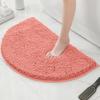 Bathroom Non-Slip Floor Mat Door Mat Absorbent Carpet Bathroom Door Mat Chenier Encrypted Semicircular Foot Mat