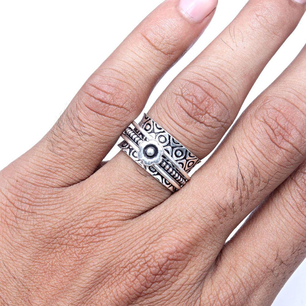 No Stone Gemstone Handmade Silver Jewelry  "9"
