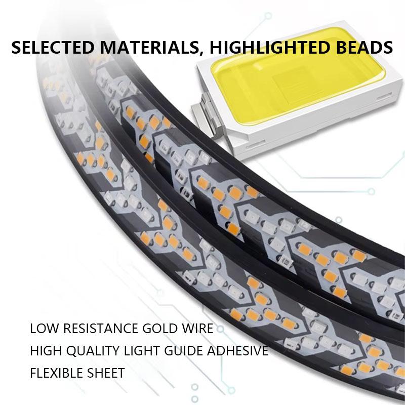 Car Truck LED Tailgate Light Strip Turn Signal Lamp Flowing Dynamic Warning Brake Reverse Tail Light Bar For Pickup Jeep 12-24V