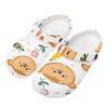 Fun Printed EVA Beach Shoes Women Men Quick Dry Flexible Beach Shoes Slip On Pool Area Bathroom Home Beach Sandals Pool Shower Use
