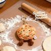 Cute Scallion Pancake Plush Keychain Doll, Soft and Adorable Roasted Sweet Potato Plush Toy, Bag Charm Gift for Friends