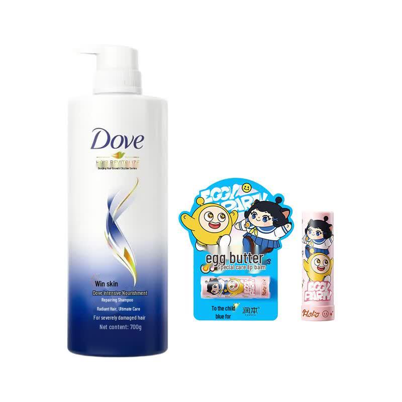 Dove Intensive Repair Shampoo & Runben Lip Balm Bundle
