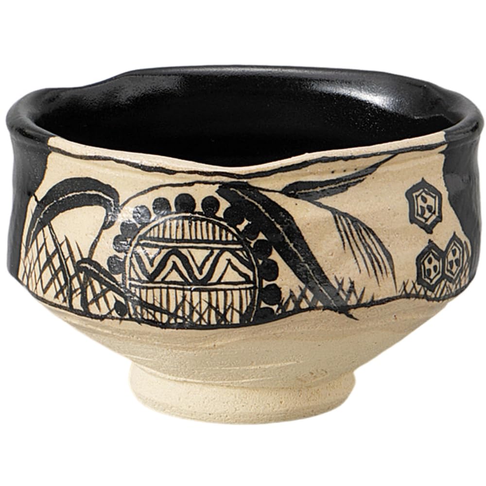 

Matcha Bowl Matcha Bowl 13 x Black Oribe Tea Bowl Wooden Tea Ceremony Matcha Bowl Pottery Mino Ware Made in Japan Ale-net H8.5cm (In Box) чёрный