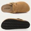 Fashion Litfun Classic Women's Clogs Slippers Summer Fashion Suede Flat Mules Comfortable Cork Footbed Beach Slippers With Arch Support