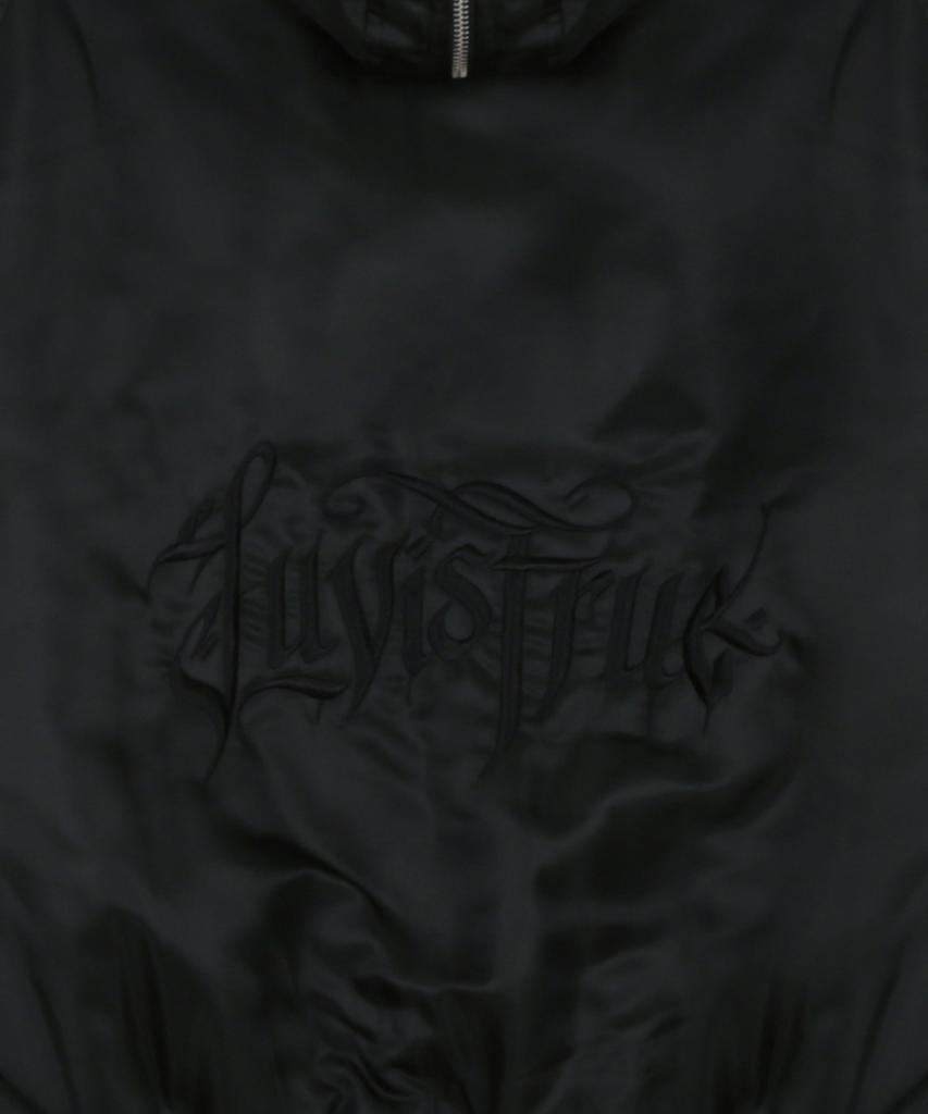 Luvistrue Rl Fur Trim Patch Bomber Jacket(Black)