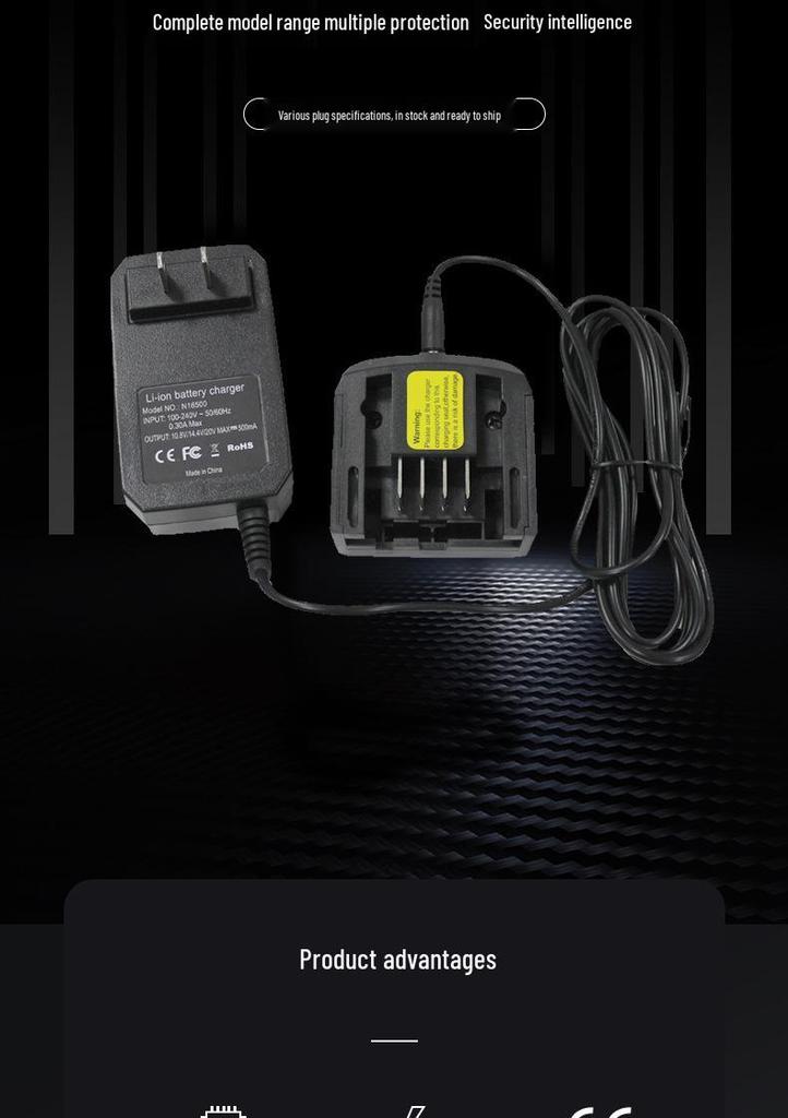 מטען תואם Black & Decker לסוללות כלי עבודה ליתיום 12-18V (דגם LCS1620)