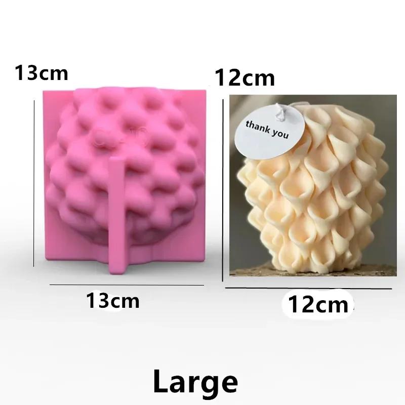 Geometric shape candle silicone mold stripe cylinder candle silicone mould home decoration knot candle soap Acrylic PC mold