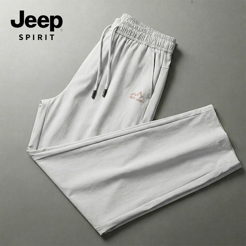 JEEP SPIRIT Men's Loose Fit Straight Leg Casual Pants