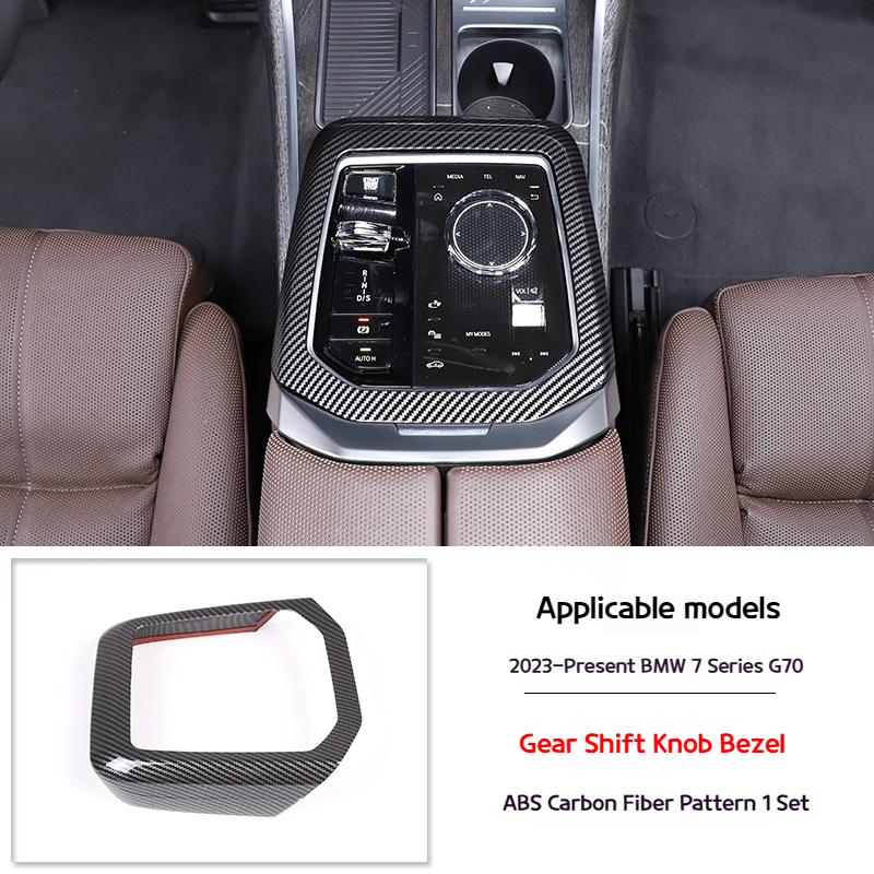 

For BMW 7 Series G70 2025 Car Interior modification accessories for the central control gearshift decorative frame accessories