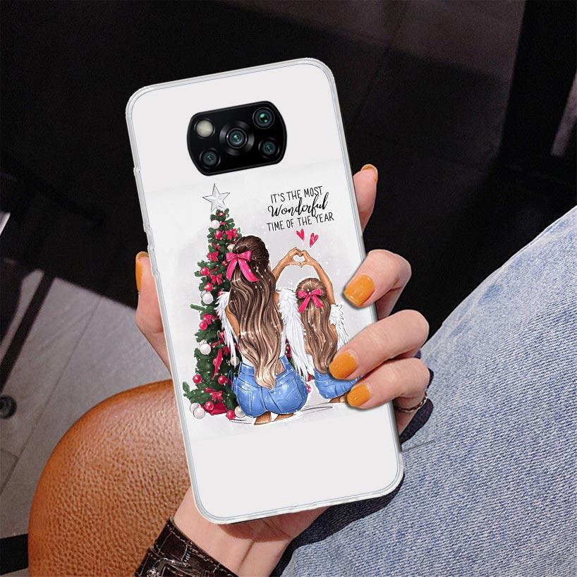 

Christmas Girls Tree Gift Phone Case For Xiaomi Poco X7 X6 X5 Pro F7 Ultra Redmi 15C 15 13C 13 12C 12 10 10A 10C 9 9A 9C 9T Cove Redmi 10 5G