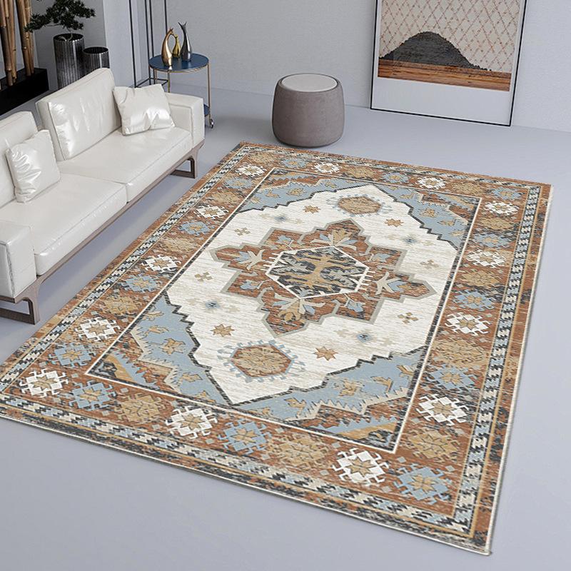 

Винтажный ковер для гостиной, ковер для спальни, ковер под журнальный столик в гостиной, бытовой грязеотталкивающий и нескользящий ковер 90cmx150cm