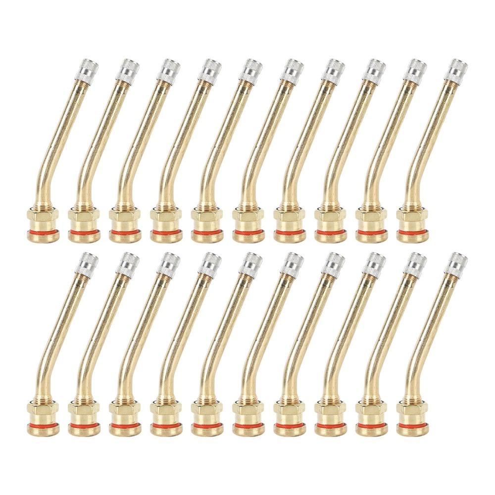 20PCS With Rubber Seal Valve Stem Copper Air Tire Valve Tire Valve Stem Tire Valve Stem Replacement V3-20-5