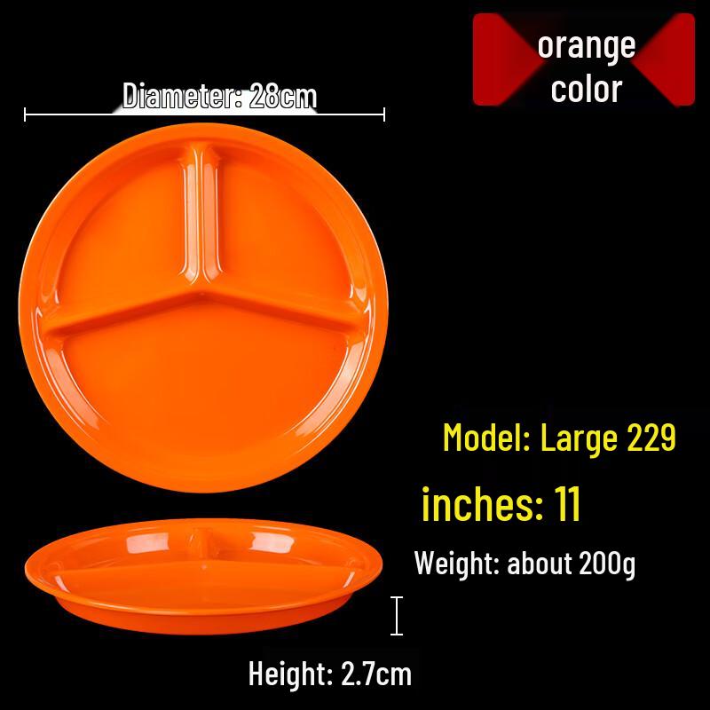 Melamine Divided Canteen Plate