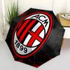 AC Milan, 1899 Αυτόματο Άνοιγμα και Κλείσιμο, 8 Ακτίνες Δομή Φορητή Ομπρέλα, Κατάλληλη για Άνδρες και Γυναίκες σε Όλες τις Εποχές Τέλειο Δώρο για