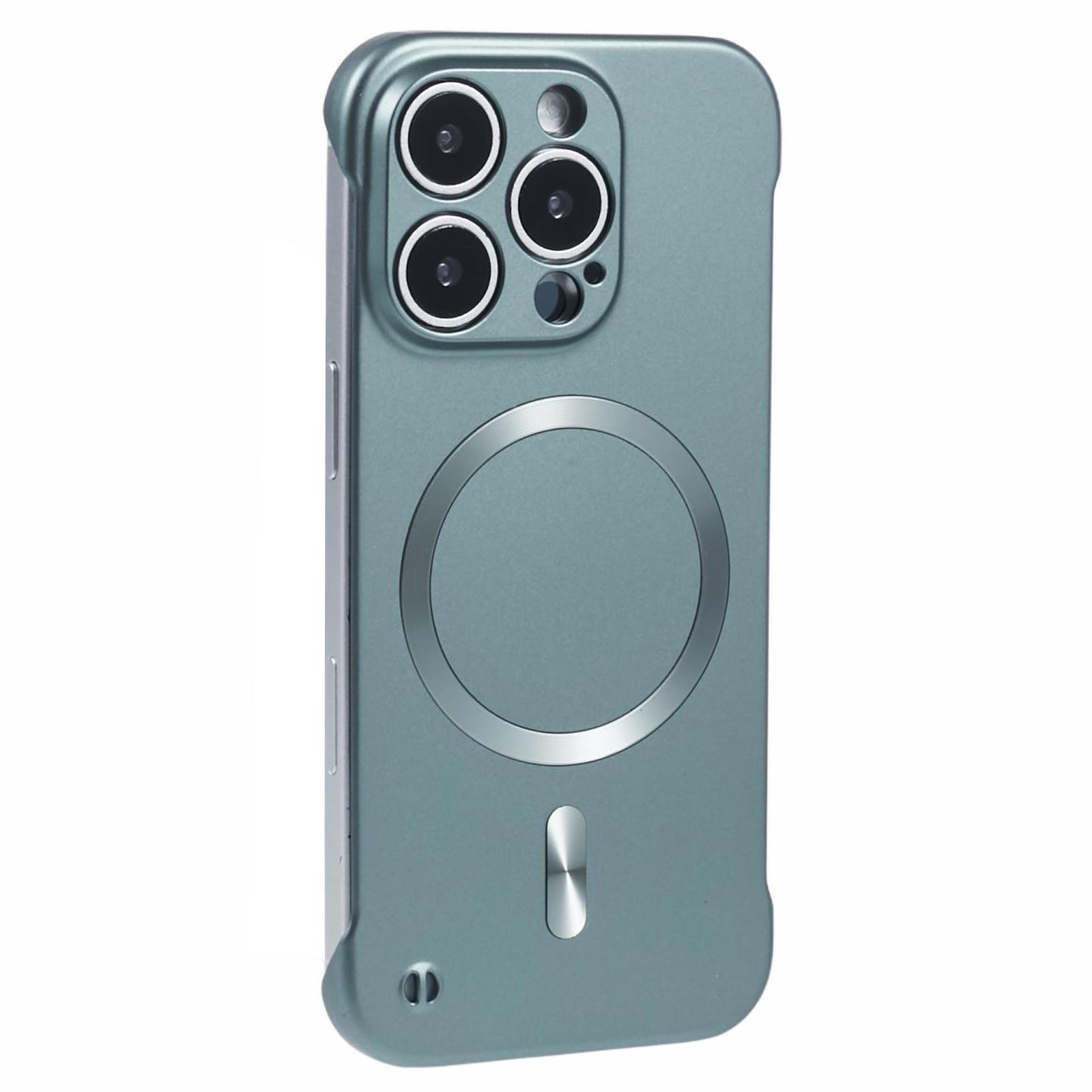 For iPhone 15 Pro Case Compatible with MagSafe Hard PC Frameless Phone Cover C