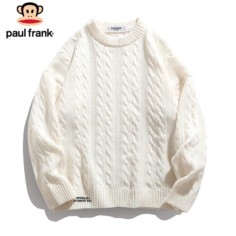 Paul Frank Men s Cable Knit Round Neck Pullover Sweater 3XL