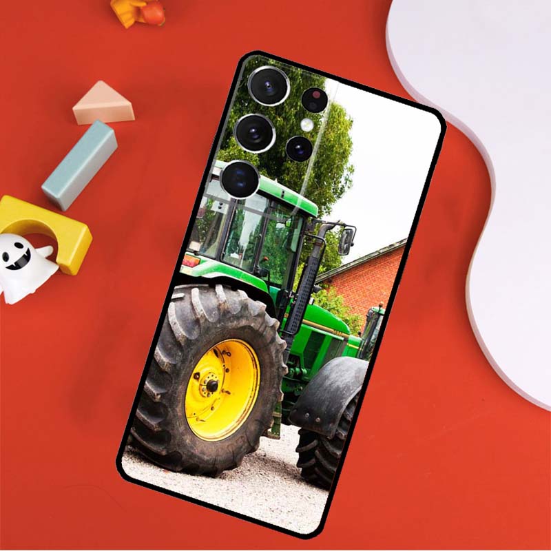 Farm Vehicle Tractor Phone Case For Samsung Galaxy S25 Ultra S24 Ultra S9 S10 S20 S21 S22 S24 Plus S23 FE Cover