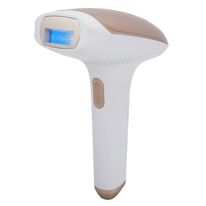 Laser hair removal device with ice mode and smart sensor