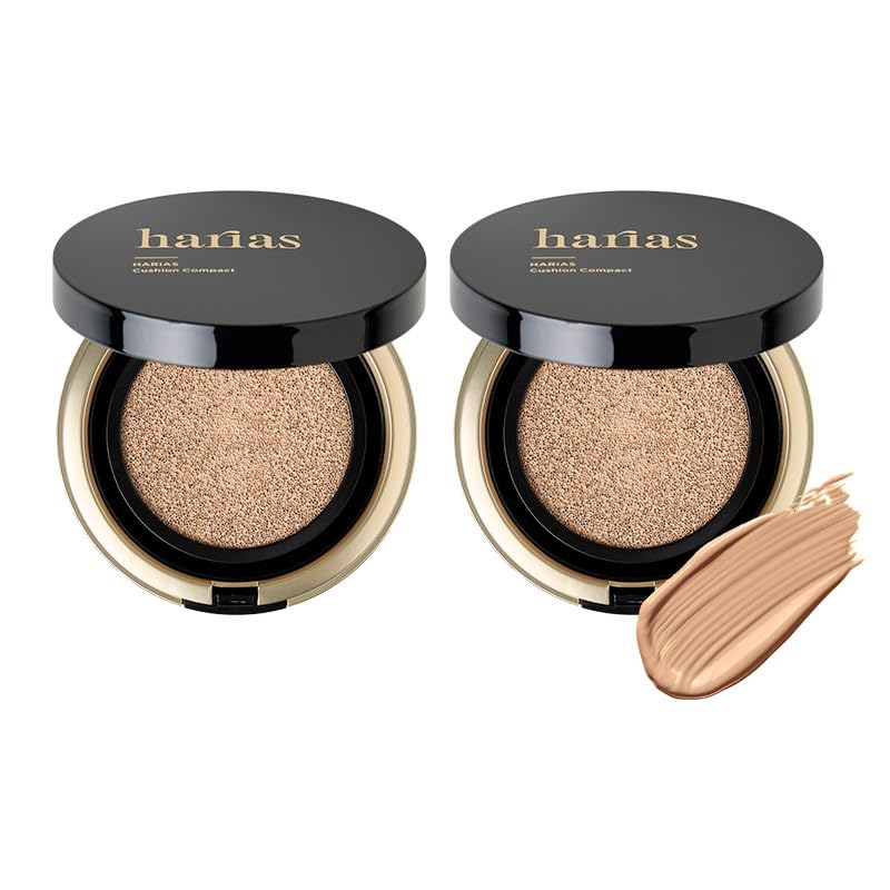 

Комплект подушек HARIAS с популярным рейтингом (официальный) Тональный крем, 2, SPF50+, Ниацинамид, Квази-лекарственное средство, Сыворотка, Тональный крем, (амбра) янтарь