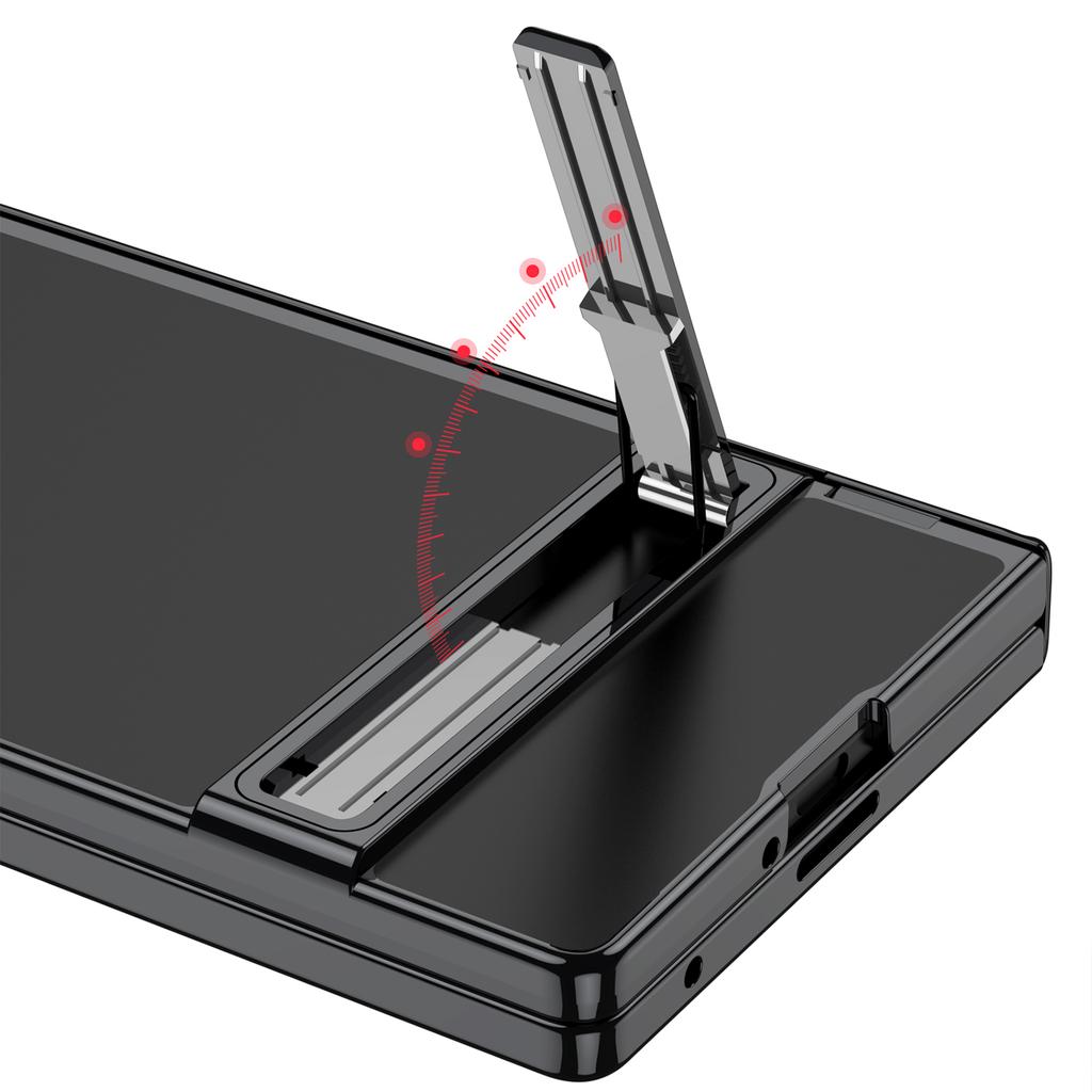 Clear Case for Samsung Galaxy Z Fold 8 Ultra Built-in Kickstand Hinge Full Protection Shockproof Foldable Phone Cover
