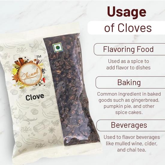 Chounk Special Clove Whole | Natural Lavanga | Khada Masala Laung Cloves | Lavanga Aromatic | Dried Organic Cloves Whole| Lavangalu 100 Grams